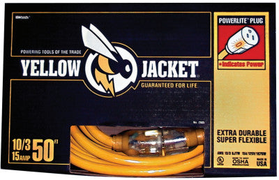 Yellow Jacket Power Cord, 50 ft