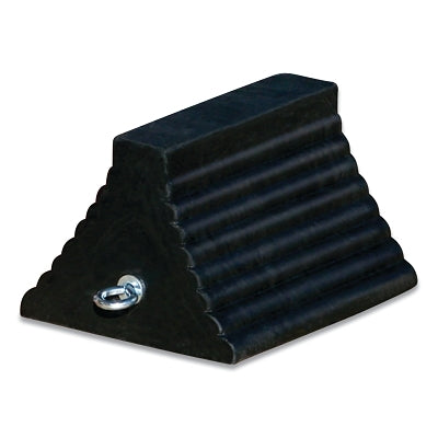 WHEEL CHOCKRBR10"X8"X6"RIBBEDPYRAMIDEYEBOLT