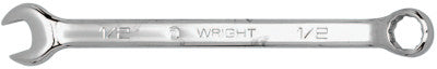 12 Point Full Polish Combination Wrenches, 7/16 in Opening, 6 1/2 in