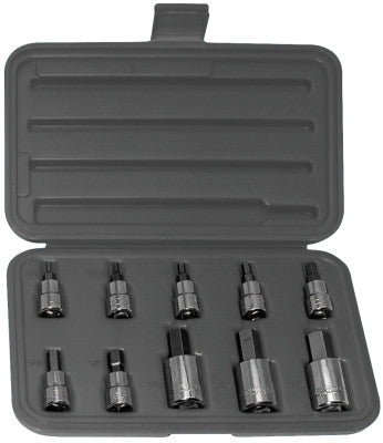 10 Piece Socket Bit Sets, 3/8 in-1/2 in