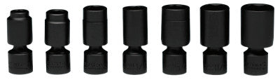 7 Piece Standard Universal Power Socket Sets, 3/8 in, 6 Point