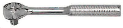 3/8" Drive Ratchets, Round, 7 in, Chrome