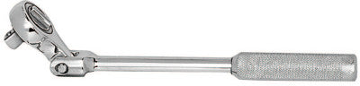 1/2 in Drive Ratchets, Round 12 1/4 in, Chrome, Knurled Handle