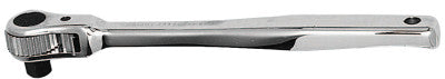 1/2 in Drive Ratchets, Single Pawl, Open Pear, 10 1/2 in, Chrome, Contour Handle