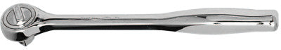 1/2 in Drive Ratchets, Round 11 in, Chrome, Contour Handle