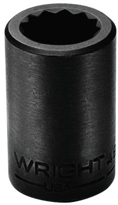 1/2" Dr. Standard Impact Sockets, 1/2 in Drive, 1/2 in, 12 Points