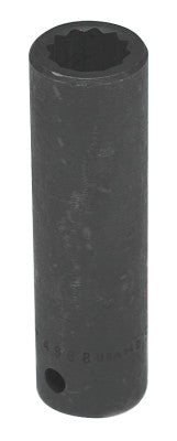 1/2" Dr. Deep Impact Sockets, 1/2 in Drive, 1/2 in, 12 Points
