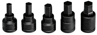 5 Piece Metric Impact Hex Bit Socket Sets, 3/4 in