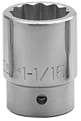 3/4" Dr. Standard Sockets, 3/4 in Drive, 1 1/8 in, 12 Points