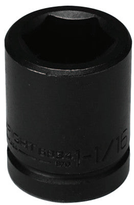 3/4" Dr. Standard Impact Sockets, 3/4 in Drive, 1 1/16 in, 6 Points