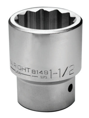 1" Dr. Standard Sockets, 1 in Drive, 1 3/16 in, 12 Points