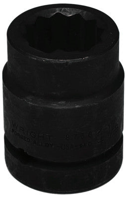 1" Dr. Standard Impact Sockets, 1 in Drive, 65 mm, 6 Points