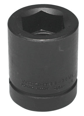 1" Dr. Standard Impact Sockets, 1 in Drive, 30 mm, 6 Points
