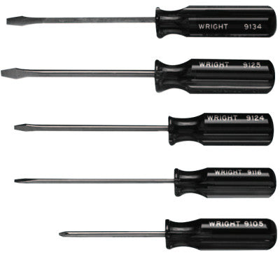 5 Pc. Screwdriver Sets, Phillips; Slotted