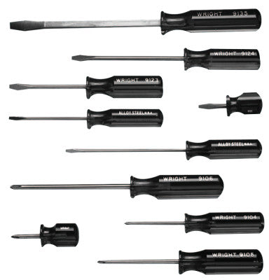 10 Pc. Screwdriver Sets, Phillips; Slotted
