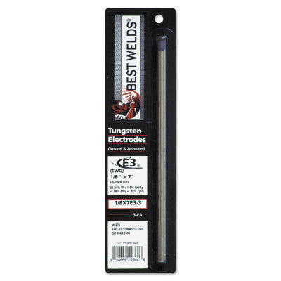 Tungsten Electrodes, 1/8 in Dia., 7 in Long