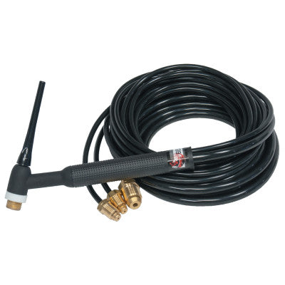 Water Cooled TIG Torch Assembly, Rigid Head, 1 1/16" Dia, 12.5 ft Cable