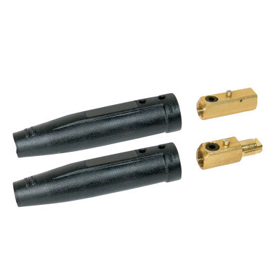 Cable Connector, 1 Male and 1 Female, Ball Point Connection, 1/0-3/0 Cap.