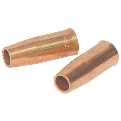 Self-Insulated MIG Gun Nozzles, 3/8 in Bore, Tapered