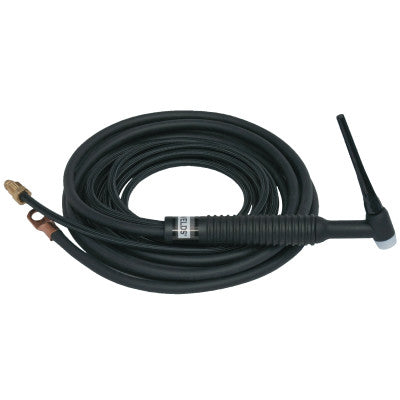 200 Amp Air Cooled TIG Torch, Rigid Head, 1 7/32 x 5 1/8, 2-Piece 12.5 ft Cable