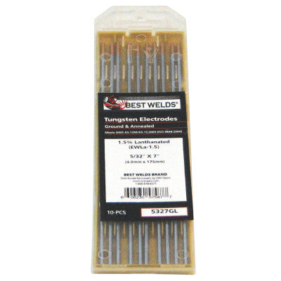 Tungsten Electrodes, 1/8 in Dia, 18 in Long, E3