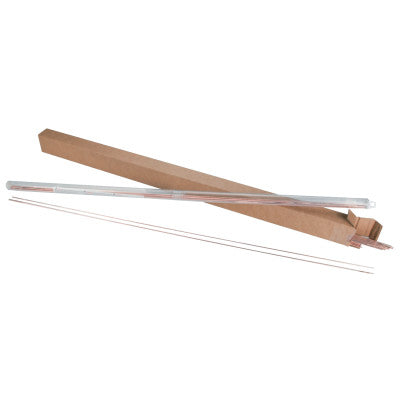 Tungsten Electrodes, 1/8 in Dia., 36 in Long, 10 lb, Carbon Steel, Tig Display