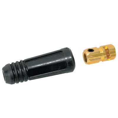 Dinse Style Cable Plug and Socket, Female, Ball Point Connection, 1/0 Cap.