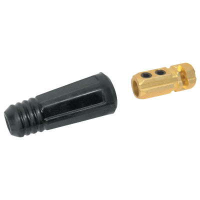 Dinse Style Cable Plug and Socket, Female, Ball Point Connection, 2/0-3/0 Cap.