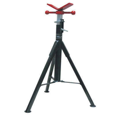 Heavy Duty Pipe Stands, V-Head, 2,500 lb Cap., 1 1/2 in Pipe