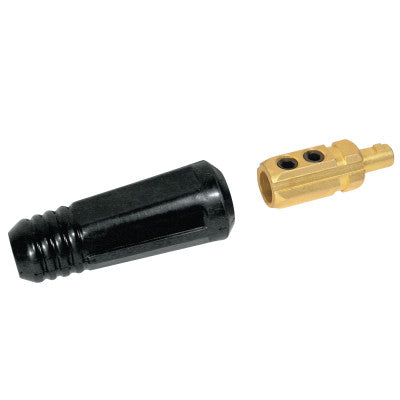 Dinse Style Cable Plug and Socket, Male, Ball Point Connection, 2/0-3/0 Cap.