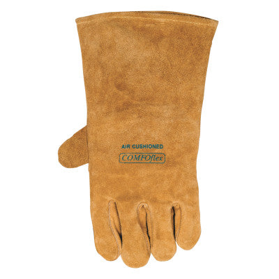 Premium Leather Welding Gloves, Leather, Large Left Hand, Buck Tan