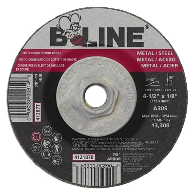 4-1/2 X 1/8 B-LINE T27 COMBO WHEEL A30S 5/8-11