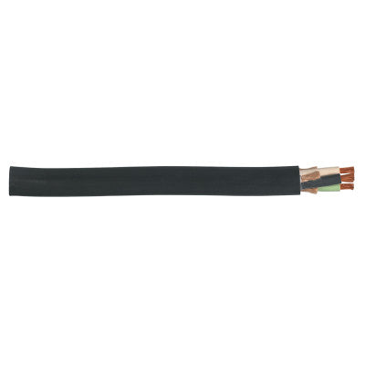 Durable Welding Cable, 0.05" Insulation, 4 AWG, 70 AMP, 3 Conductors, 250 ft