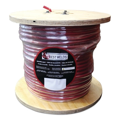 WELD CABLE 1/0 AWG RED 250' RL