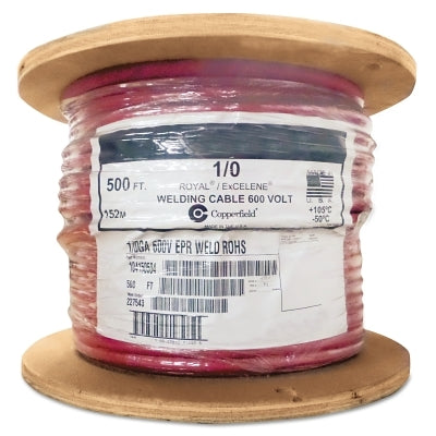 WELD CABLE 1/0AWG RED