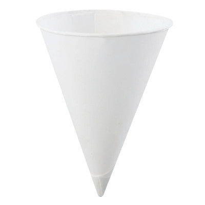 Paper Cone Cups, 10  oz, White